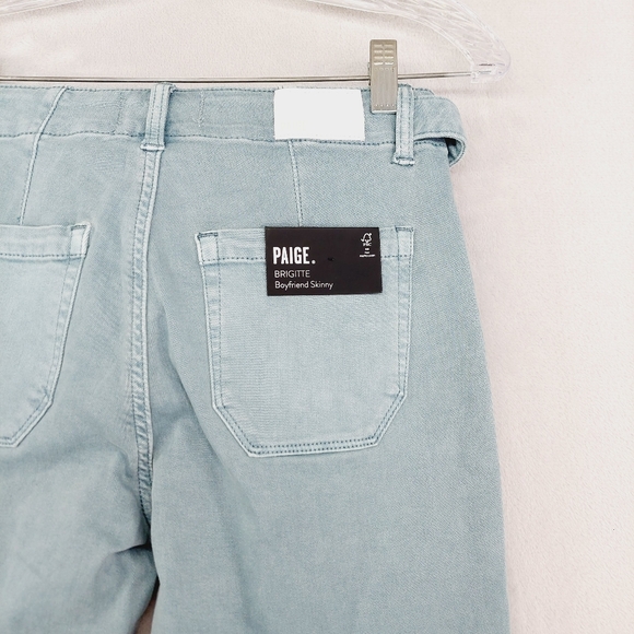 NEW PAIGE Women's Brigitte Self Tie Angled Pockets in Vintage Light Slate P301 - Picture 6 of 11